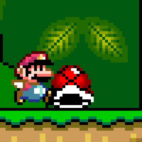 brotherbrain:  Red Shell POV by Brother Brain ★ Super Mario World (SNES) Nintendo 1990.  