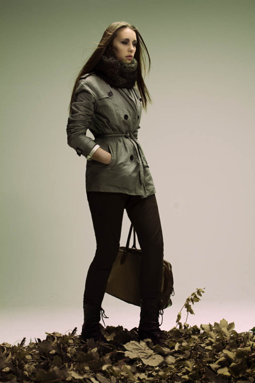 Shoot in studio with friend and model Charlotte Keates. Based on Military fashion and Autumn / Fall.