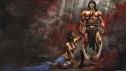 swordandsorcerytales:  Conan concept art. THQ. 