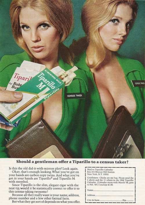 Porn photo Tiparillo, Vintage Ad, Playboy - March 1968