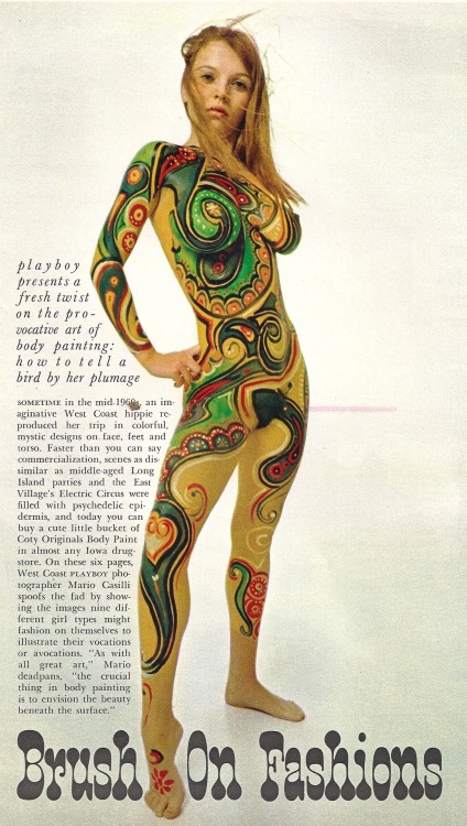 “Psychedelic Hippie,” “Brush On Fashions,” Playboy - March 1968