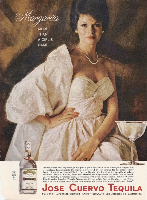Jose Cuervo Tequila, Vintage Ad, Playboy - November 1963
