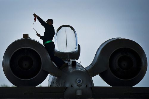 soldierporn: Full synthetic. And change the wiper blades, would you? U.S. Air Force Staff Sgt. Jonat