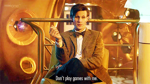 brasspistol:31stofjuly1980:kikibelge:Doctor Who Parallels“Don’t play games with me. You just killed 
