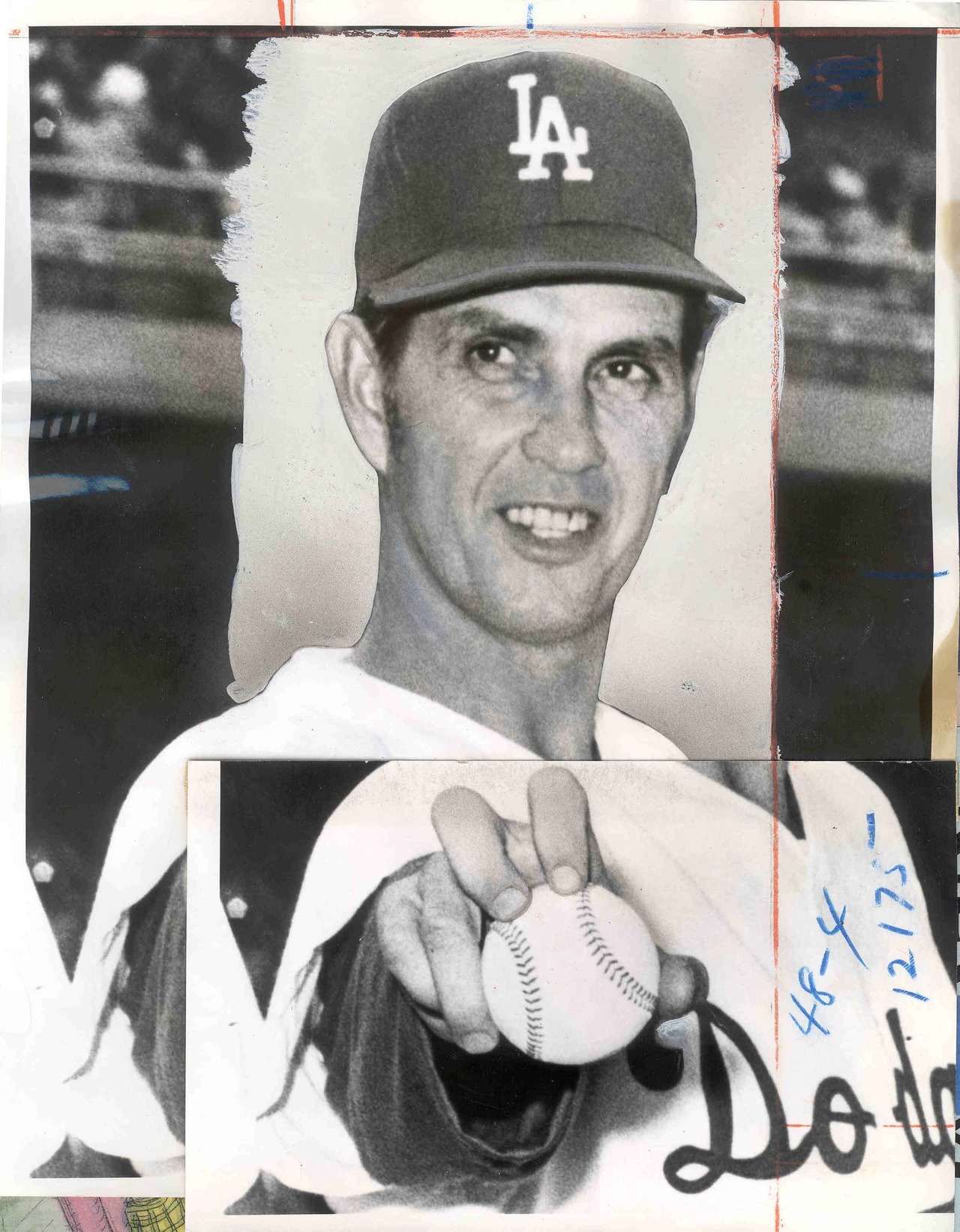 Speaking of knuckleballs, check out this cool collage of Hoyt Wilhelm from the Los Angeles Times’ art department, Sept. 19, 1971. (via)