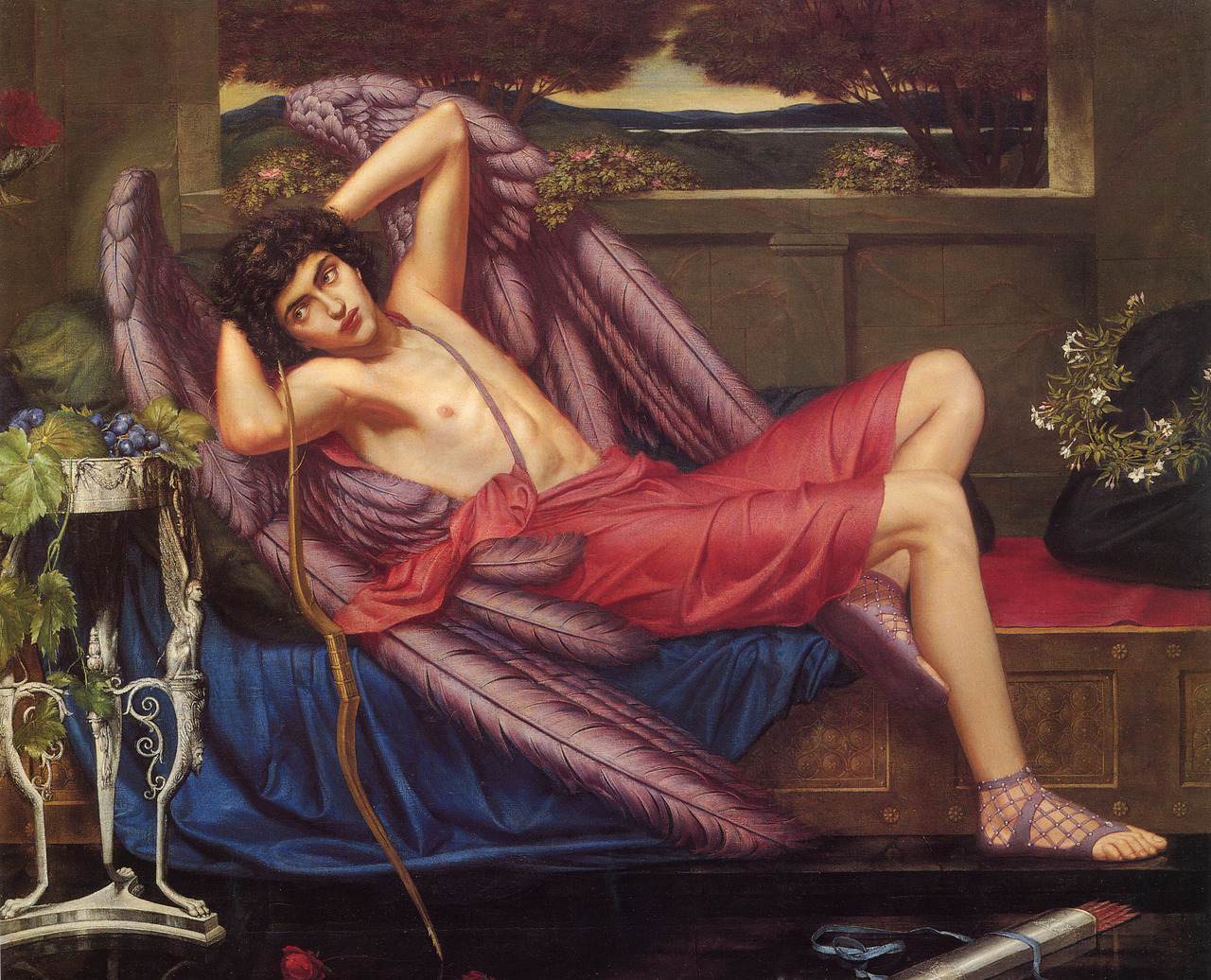 necspenecmetu:  Sidney Harold Meteyard, Eros: Love in Idleness, 1900 