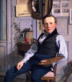 peira:  Christen Købke:  Portrait of painter Frederik Sødring (1832)  