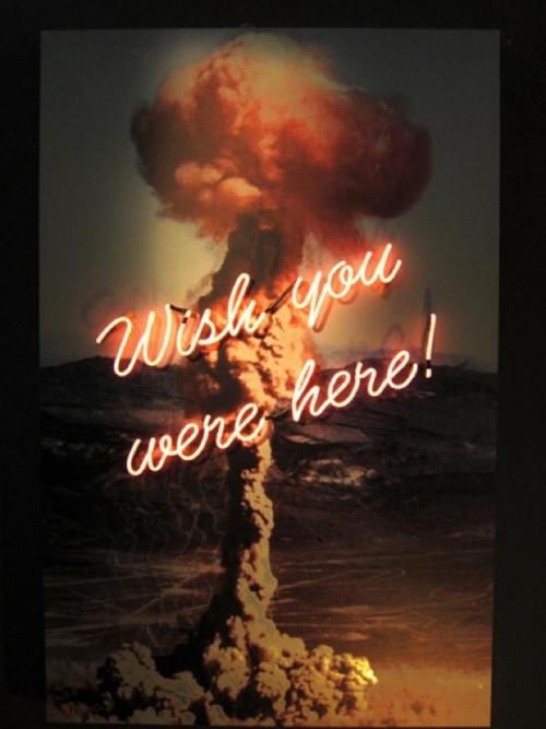 POSTCARD FROM HELL Olivia Steele, conceptual neon artist. 