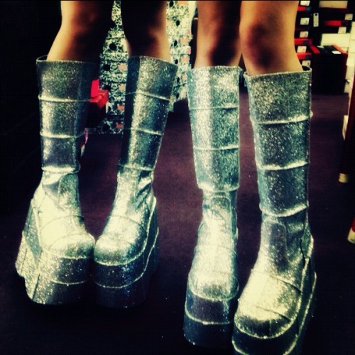 saraamariie:  stacks ♥  These are the boots I wore all three days during EDC!! My feet died but it w