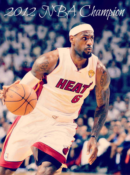 the-triple-double:  A CHAMPION! Finally after being nine years in the league, after