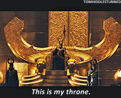 abbessolute:tomhiddlestunned-blog:Loki shows us his crib.@mother-of-a-murder OOomg