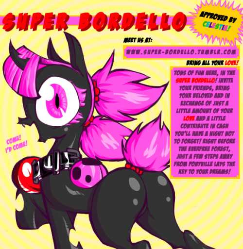 super-bordello:  And i’m pretty sure you’d “come” too! The Super Bordello leaflet  has been already shown in my sis blog! But from some questions i got it seems that not everybody saw it… So, before doing a brand new update, i’ve decided