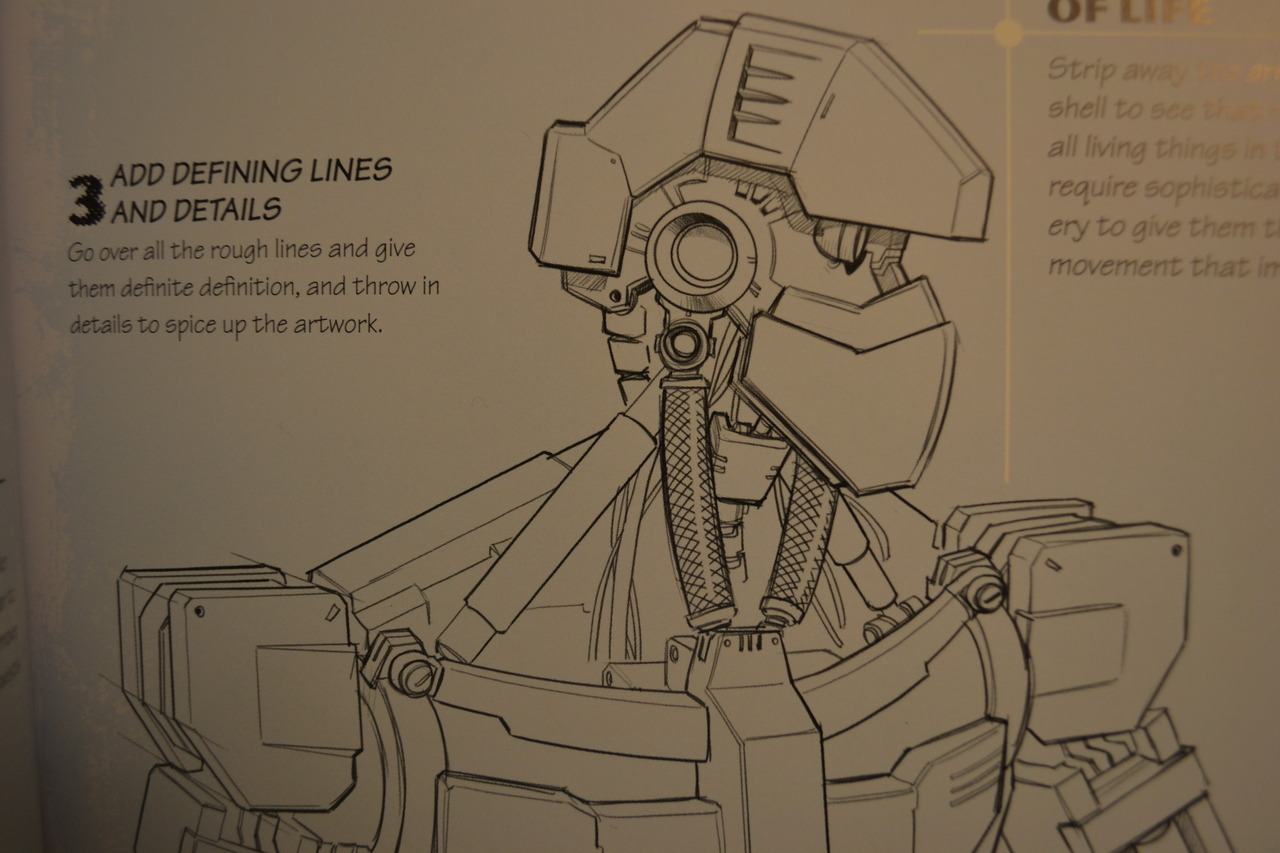 hollowdragon:  Here are a couple of pictures I took of a “How to draw” mech book