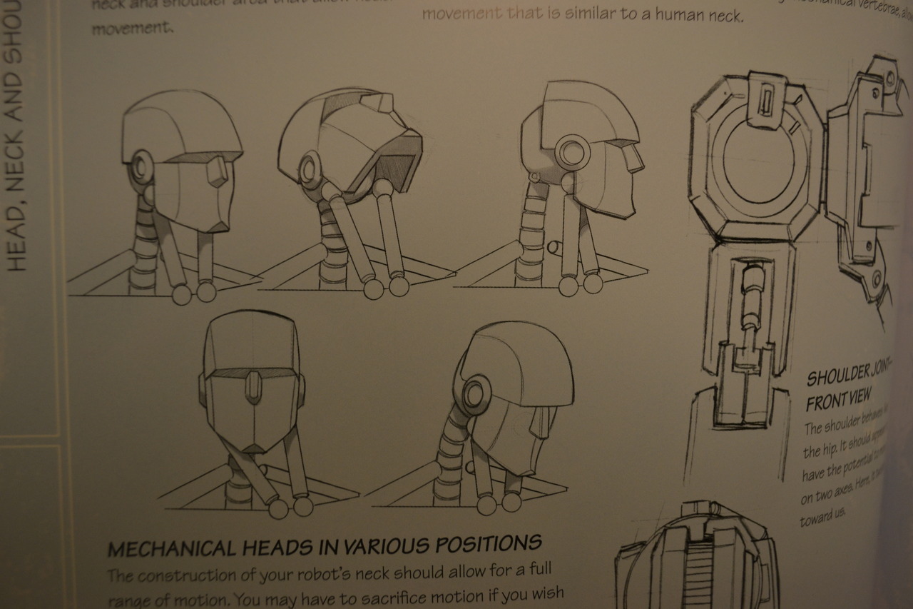 hollowdragon:  Here are a couple of pictures I took of a “How to draw” mech book