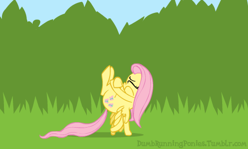 dumbrunningponies:  Fluttershy’s wings decide she needs to get out of the house