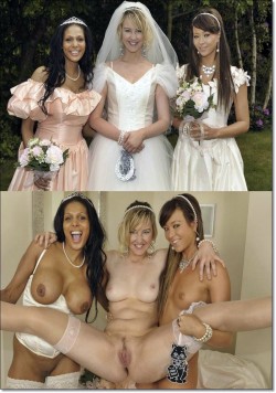 groupgirlsnude:  amatuerheaven:  zelig75:  Bride dressed undressed  (via imgTumble) (via imgTumble)