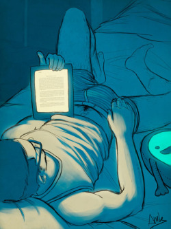 elwueonquedibuja:  leyendo un libro junto a Fantasmin