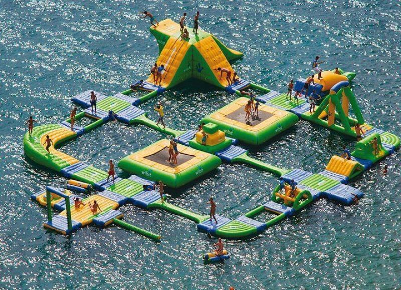 Amazing inflatable water park