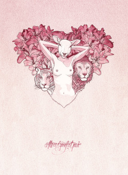 artforadults:  Three of a Perfect Pair by