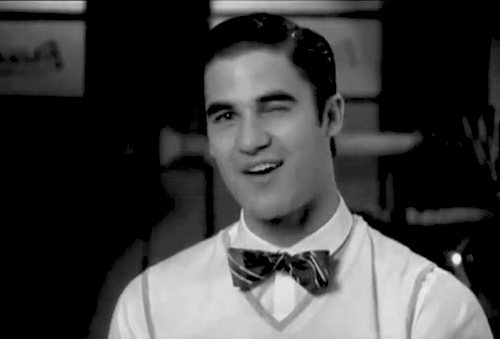 Adorkable Darren Criss: Darren Criss is winking at you.