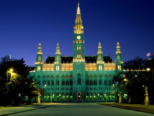 The Rathaus in Vienna, Austria