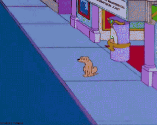 tlkslksunited:  Falta el sonido del capitulo de los Simpson cuando sale el perro (el de Gibson Mel) CHAN CHAN CHAAAANNNNNANANANNNANANNA 