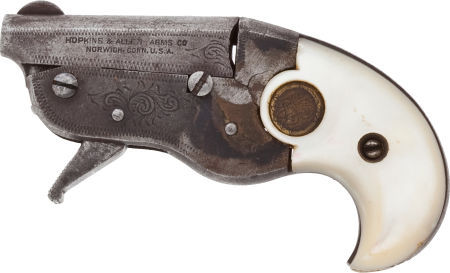 Dancing Gals Favorite—.22 Hopkins and Allen DerringerProduced in the late 1800’s, this l