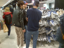Kpopkathyy:   Cr: @Wohuifei  Please Tell Me They Were Getting Kai New Shoes. 