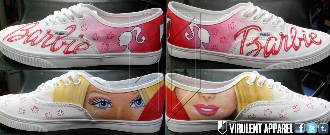 Custom Vans FTW — virulentapparel: Barbie shoes by Virulent...
