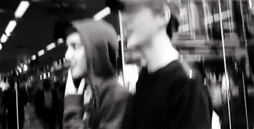 baekyun:  Kyungsoo and Sehun laughing at the fans singing “turn back” 