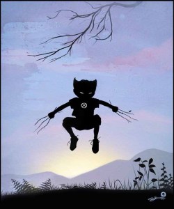 lospaziobianco:  zuppadivetro:  fumettimarvel:  fumettidccomics:  ohmygil:   An amazing series of silhouette illustrations of children pretending to be superheroes by artist Andy Fairhurst  these are pretty fantastic