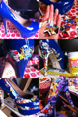 owls-love-tea:  DIY Killer Comic Book Heels