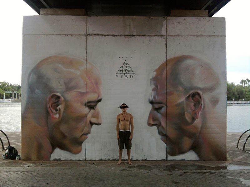 exhibition-ism:  Amazing photo-realistic street art from Spanish artist MESA 