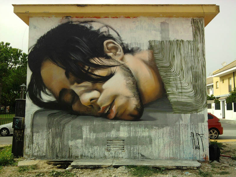 exhibition-ism:  Amazing photo-realistic street art from Spanish artist MESA 