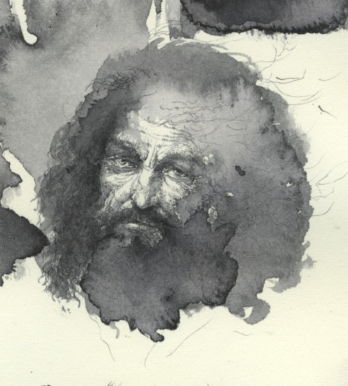 devidsketchbook:  Artist Yaroslav Gerzhedovich (ink on paper8 x 7,5 cm | 2012) 