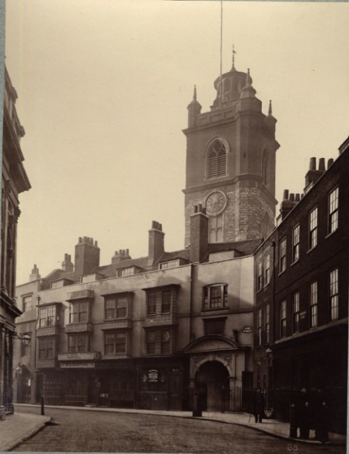 St Giles Cripplegate in 1882 - now the site of the Barbican complex