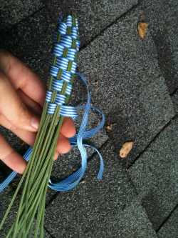 culturedwind:  I tanned on my friend’s roof this morning and wove lavender bundles. Summer is so sweet. I’m on a cloud of adoration. Off to work now. Remember to glimpse at the sky as long as you can :) 