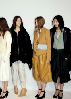 Backstage Chloé Fall 2012