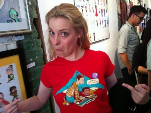 fuckyeahcommunity:Gillian Jacobs showed up at the Six Seasons and a Movie Art Show!I’m really 