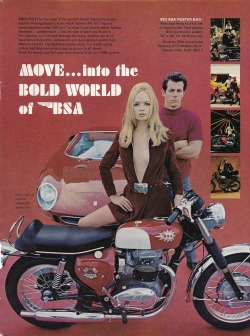 BSA Spitfire Mx IV, Vintage Ad, Playboy -