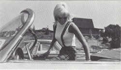 Britt Fredriksen, 1957 Porsche, Playboy -