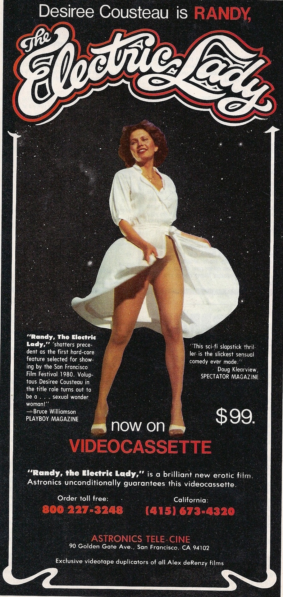 Desiree Cousteau, &ldquo;The Electric Lady,&rdquo; Vintage Ad, Penthouse