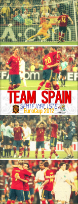 passionmyfootball:  Team Spain Semifinaliste