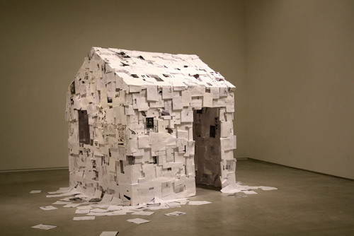 the-mad-curator: [ “House of Thoughts” ][ Paper installation by: Peter Callesen. ][ Acid free white 