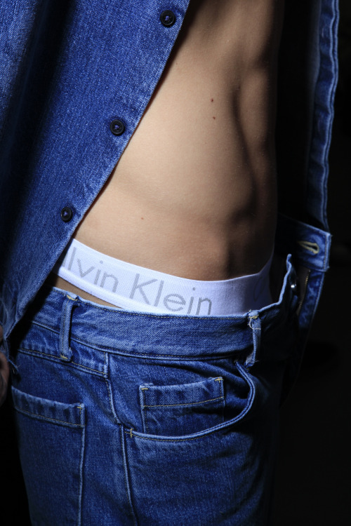 calvinklein:  Denim, skin, and Calvin Klein Underwear at our men’s show, Milan, June 2012