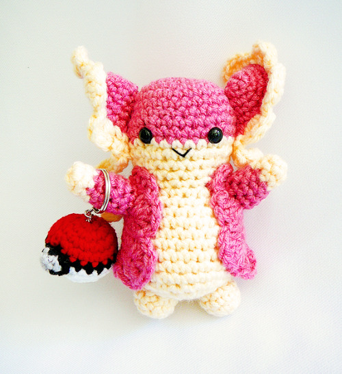 yarnmon:  Just finished this little guy! Audino~  oh god i want this so badddd