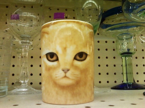 thrifting-nightmares:lbsassycat:Found this at goodwill…..didn’t get it though. Evil looking.I don’t 