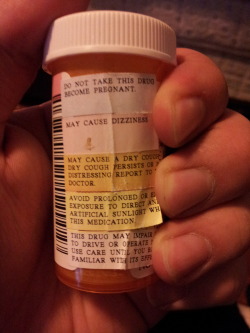 &ldquo;May cause dizziness and pregnancy.&rdquo; This sounds like one hell of a drug.