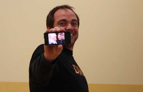 pastelcastiel:  Mark Sheppard has two version of the Bobby&Crowley kiss saved on his personal phone. 