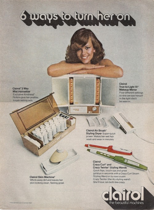 Clairol, “6 Ways to Turn Her On,” Vintage Ad, Playboy - December 1974